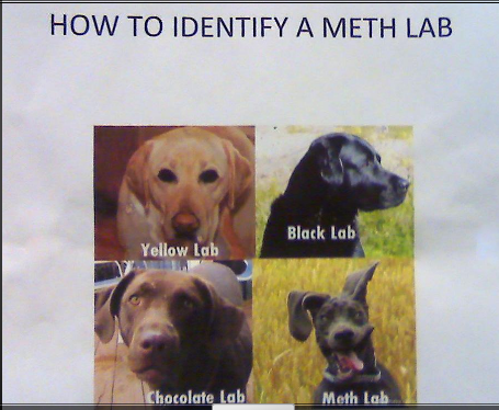 how to identify a meth lab